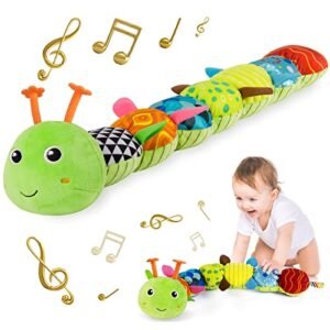 Sumobaby Infant Baby Musical Stuffed Animal Activity Soft Toys with Multi-Sensory Crinkle, Rattle and Textures, for Tummy Time Newborn 0-3-6-12 Months Boys, Girls, Caterpillar : Toys & Games - Amazon