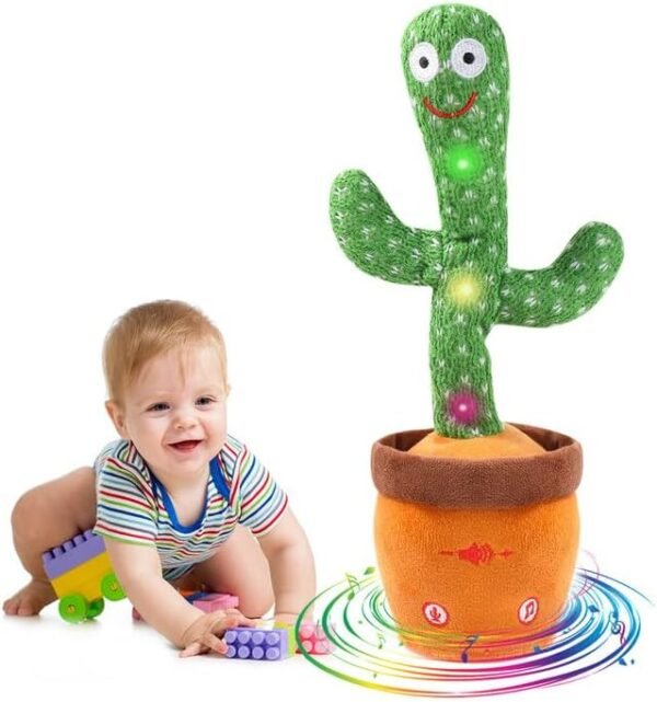 Pbooo Dancing Talking Cactus Mimicking Toy,Talking Repeat Singing Sunny Cactus Toy 120 Pcs Songs for Baby 15S Record Your Sound Sing+Dancing+Recording+LED : Toys & Games - Amazon