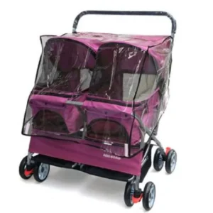 Advanced Double Seat Dog Prams, Light Folded, Instantly Cat Stroller, 8 Wheel Pet Strollers, Puppy Carrier, Outdoors Accessories - AliExpress