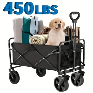 Wagon Cart Foldable Heavy Duty Utility Cart for Groceries, Sports, Gardening, Shopping portable folding cart foldable cat - AliExpress